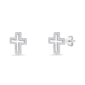Cross Stud Earrings
